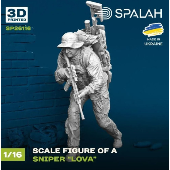 Spalah 26116 1/16 Figure Sniper Lova Resin Model Spalah 26116 1/16 Figure Sniper Lova Resin Model