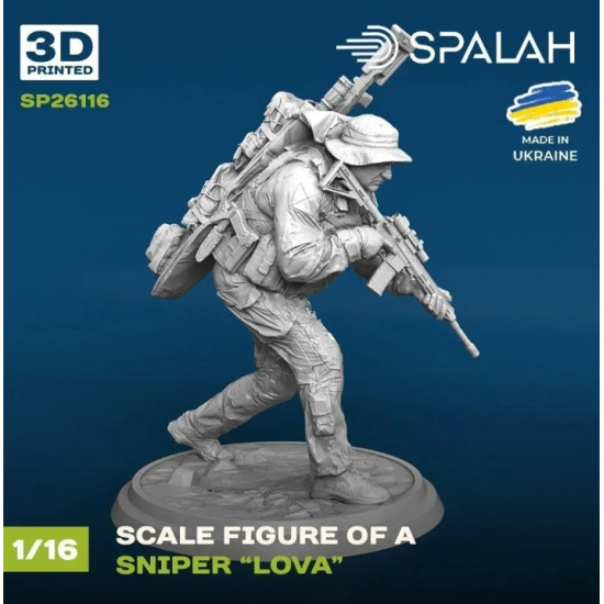 Spalah 26116 1/16 Figure Sniper Lova Resin Model Spalah 26116 1/16 Figure Sniper Lova Resin Model