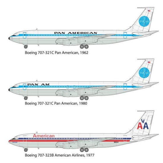 Roden 338 1/144 Boeing 707-321 Pan American Plastic Model Kit Roden 338 1/144 Boeing 707-321 Pan American Plastic Model Kit