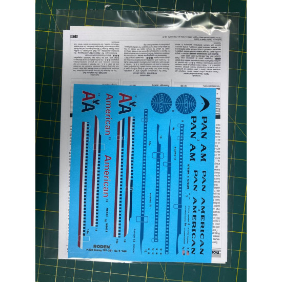 Roden 338 1/144 Boeing 707-321 Pan American Plastic Model Kit Roden 338 1/144 Boeing 707-321 Pan American Plastic Model Kit