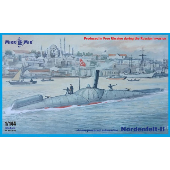 Mikro Mir 144-040 1/144 Nordenfelt 2 Steam-powered Submarine Plastic Model Kit Mikro Mir 144-040 1/144 Nordenfelt 2 Steam-powered Submarine Plastic Model Kit