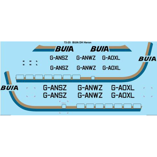 26decals 72-25 1/72 Buia Heron Decal For Aircraft