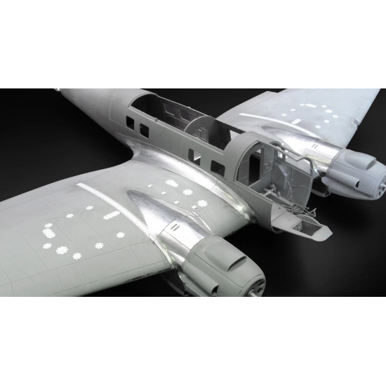 Metallic Details Mdp48026 1/48 He 111h-3 / H-6 Hatches Exterior 3d Decals For Icm