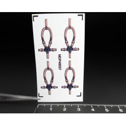 Metallic Details Mdp48037 1/48 Seatbelt For Uh-60 Black Hawk Set For 4 Seats