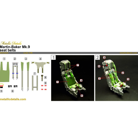 Metallic Details Mdr48281 1/48 Martin-baker Mk9 Ejection Seats 3d Printed Detail Set For 2 Seats For Sepecat Jaguar Mirage F1 Hawk T1 Buccaneer S2 Early Tornado Aircraft Models Metallic Details Mdr48281 1/48 Martin-baker Mk9 Ejection Seats 3d Printed Detail Set For 2 Seats For Sepecat Jaguar Mirage F1 Hawk T1 Buccaneer S2 Early Tornado Aircraft Models