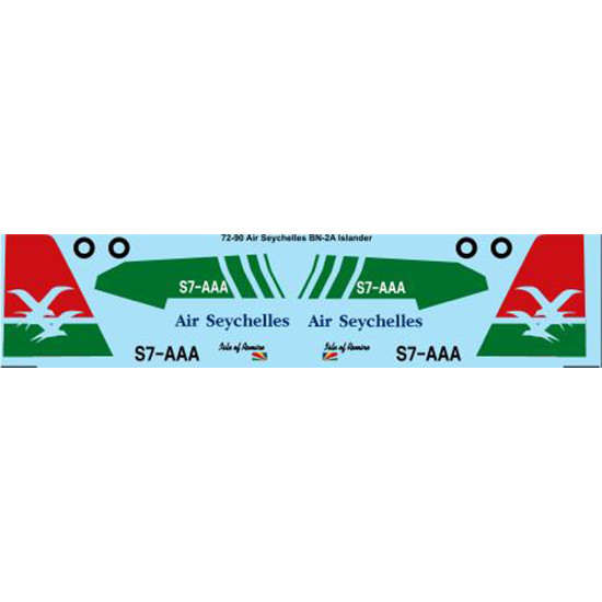 26decals 72-90 1/72 Decal Air Seychelles Bn Islander Accessoreis For Aircraft