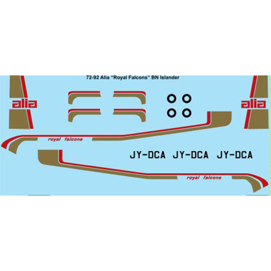 26decals 72-92 1/72 Alia Royal Falcons Bn Islander Accessoreis For Aircraft