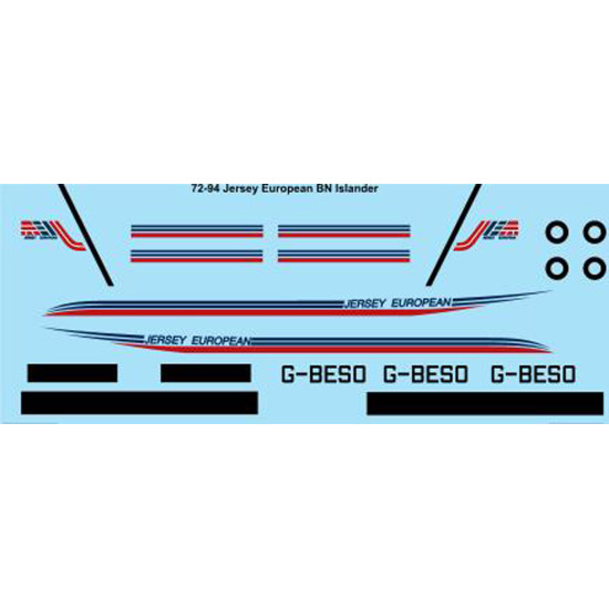 26decals 72-94 1/72 Jersey European Bn Islander Accessoreis For Aircraft