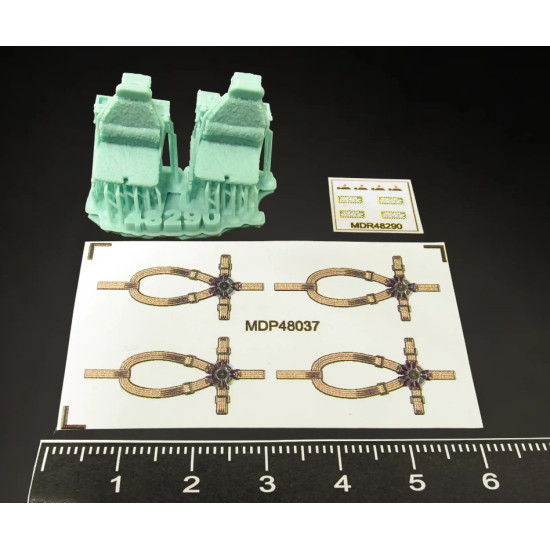 Metallic Details Mdr48290 1/48 Pilot Seats For Uh-60 Black Hawk Sh-60 Seahawk Mh-60 Early Version 3d Printed Detail Set For 2 Seats Helicopter Cockpit Upgrade For Scale Models