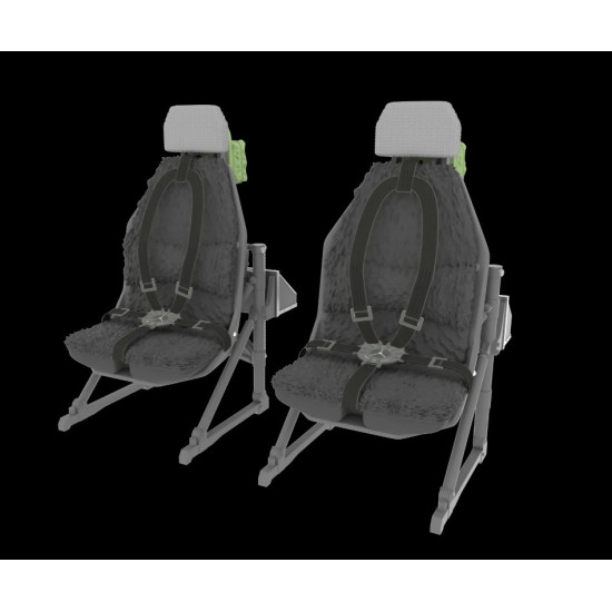 Metallic Details Mdr48290 1/48 Pilot Seats For Uh-60 Black Hawk Sh-60 Seahawk Mh-60 Early Version 3d Printed Detail Set For 2 Seats Helicopter Cockpit Upgrade For Scale Models