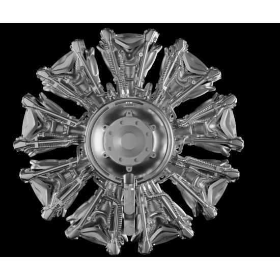 Metallic Details Mdr48295 1/48 Bramo 323 Fafnir Radial Engine 3d Printed Detail Set Metallic Details Mdr48295 1/48 Bramo 323 Fafnir Radial Engine 3d Printed Detail Set