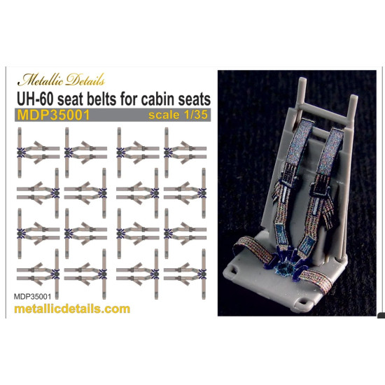 Metallic Details Mdp35001 1/35 3d Cabin Seatbelt Decals For Uh-60 Black Hawk Set For 15 Seats Metallic Details Mdp35001 1/35 3d Cabin Seatbelt Decals For Uh-60 Black Hawk Set For 15 Seats