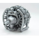 Metallic Details Mdr3257 1/32 Wright R-3350 Radial Engine 3d Printed Detail Set Metallic Details Mdr3257 1/32 Wright R-3350 Radial Engine 3d Printed Detail Set
