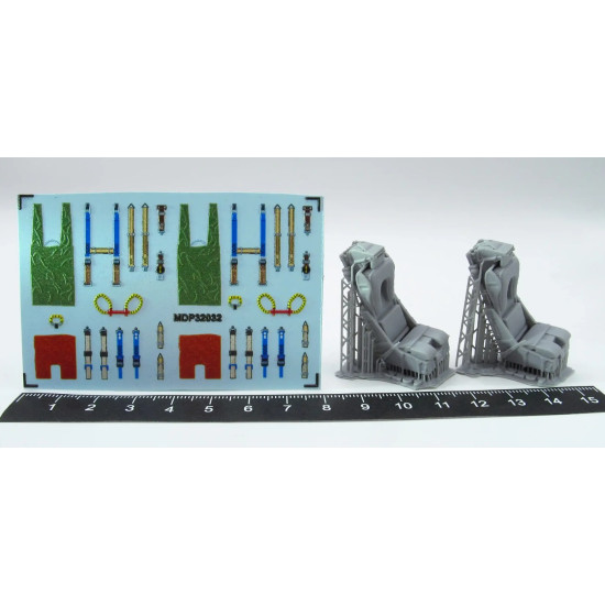 Metallic Details Mdr3261 1/32 Martin-baker Mk4 Ejection Seats 3d Printed Detail Set For 2 Seats Metallic Details Mdr3261 1/32 Martin-baker Mk4 Ejection Seats 3d Printed Detail Set For 2 Seats