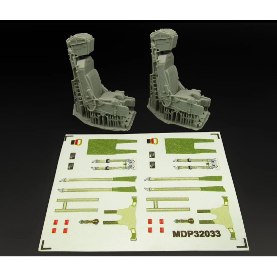 Metallic Details Mdr3262 1/32 Martin-baker Mk 9 Ejection Seats 3d Printed Detail Set For 2 Seats Metallic Details Mdr3262 1/32 Martin-baker Mk 9 Ejection Seats 3d Printed Detail Set For 2 Seats