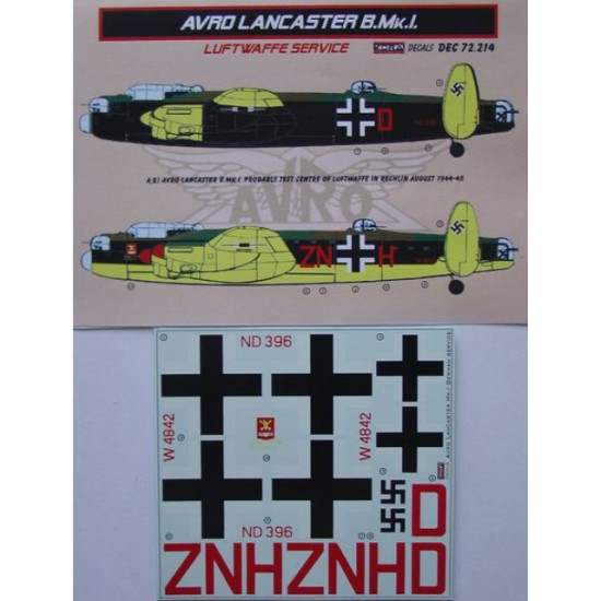 Lf Models C72214 1/72 Avro Lancaster B Mk.i Luftwaffe Lf Models C72214 1/72 Avro Lancaster B Mk.i Luftwaffe