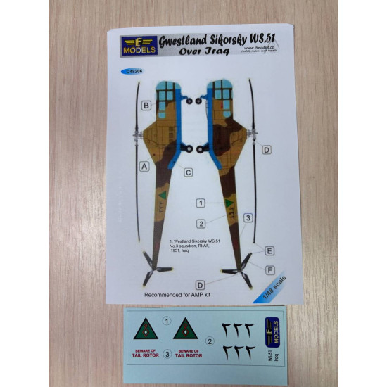 Lf Models C48206 1/48 Westland Sikorsky Ws.51 Over Irq For Amp Lf Models C48206 1/48 Westland Sikorsky Ws.51 Over Irq For Amp