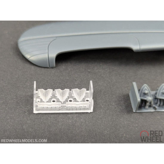 Red Wheel 25006 1/25 48 Cadillac Tail Fins Custom Kit Resin Model