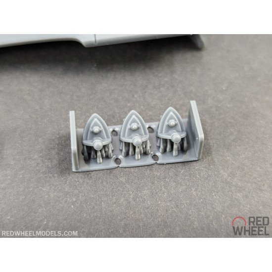 Red Wheel 25006 1/25 48 Cadillac Tail Fins Custom Kit Resin Model