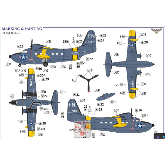 Sova Model 14009 1/144 Hu-16a Albatross Usa/Idn/Esp/Twn Plastic Model Kit Sova Model 14009 1/144 Hu-16a Albatross Usa/Idn/Esp/Twn Plastic Model Kit