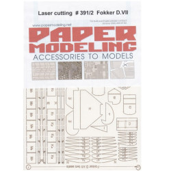 Orel391/2 1/33 Laser Cutting For Paper Model Fokker Texaco Orel391/2 1/33 Laser Cutting For Paper Model Fokker Texaco