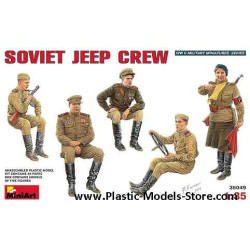 SOVIET JEEP CREW - PLASTIC MODEL KIT SCALE 1/35 MINIART 35049