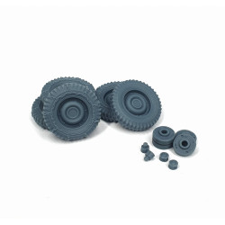 Pimp My Miniatures Afvs35-032 1/35 Us Jeep Willys Road Wheels Weighted With Snow Chains