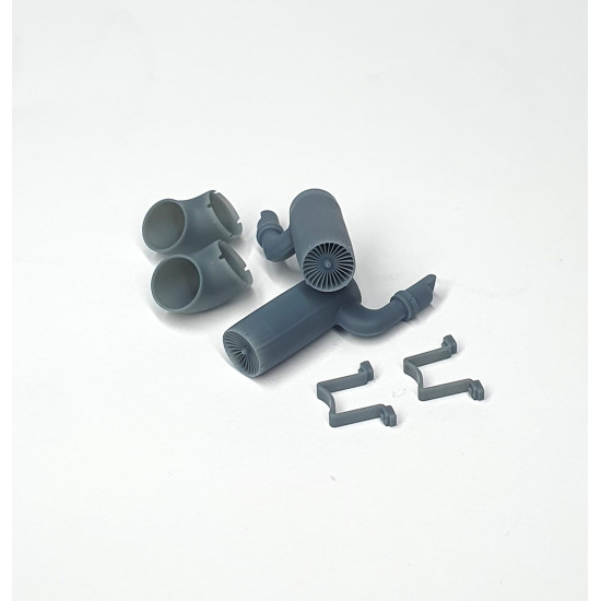 Pimp My Miniatures Afvs35-061 1/35 Flammvernichter Exhaust With Absatzkrummer Curved Hood