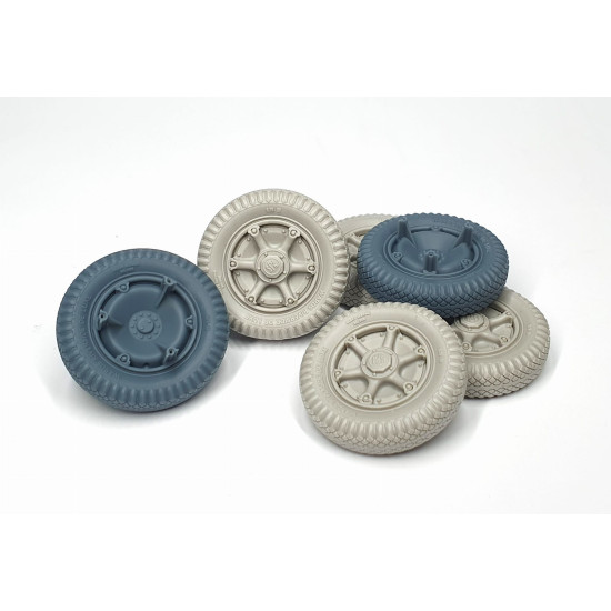 Pimp My Miniatures Afvs35-069 1/35 Autoblinda Ferroviaria Road Wheels Weighted Ab 41-43 Type 2