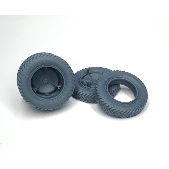 Pimp My Miniatures Afvs35-070 1/35 Autoblinda Ferroviaria Spare Wheels Rail Version Ab 41-43 Type 1