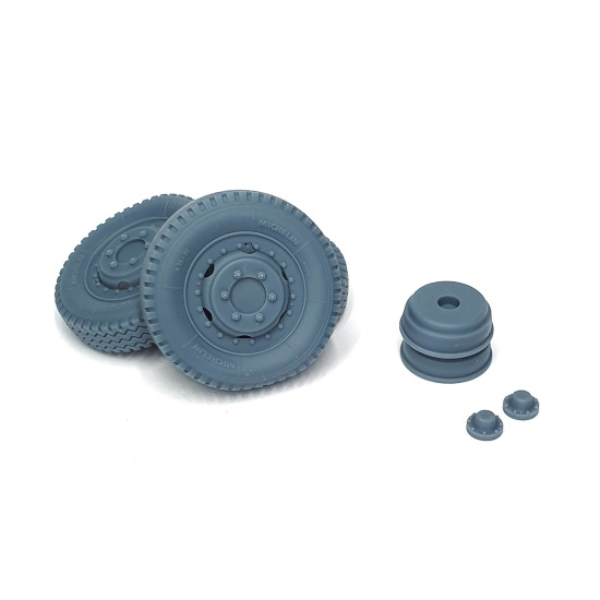 Pimp My Miniatures Afvs35-092 1/35 M2/M3/M16 Halftrack Front Wheels Set With Spare Weighted Type 3