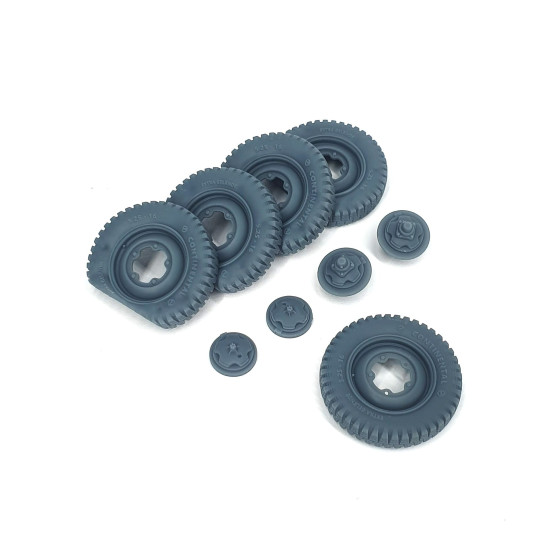 Pimp My Miniatures Afvs35-113 1/35 Vw Schwimmwagen Road Wheels Flat Tires Typ 1