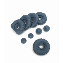 Pimp My Miniatures Afvs35-116 1/35 Vw Schwimmwagen Road Wheels Flat Tires Typ 4