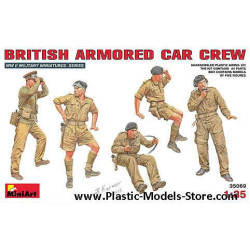 BRITISH ARMORED CAR CREW 5 fig. 1/35 Miniart 35069