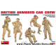 BRITISH ARMORED CAR CREW 5 fig. 1/35 Miniart 35069
