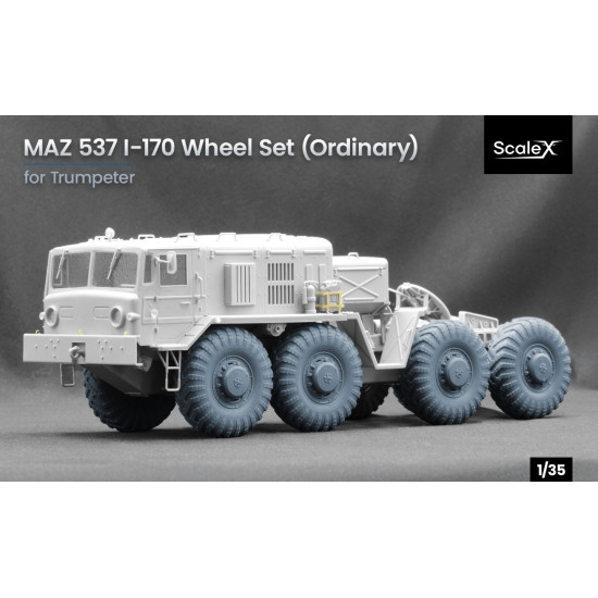 Scalex Wm-35027 1/35 Maz 537 I-170 Ordinary Wheel Set For Trumpeter