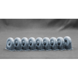 Scalex Wm-35027s 1/35 Maz 537 I-170 Sagged Wheel Set For Trumpeter Scalex Wm-35027s 1/35 Maz 537 I-170 Sagged Wheel Set For Trumpeter