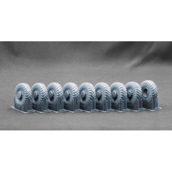 Scalex Wm-35027s 1/35 Maz 537 I-170 Sagged Wheel Set For Trumpeter