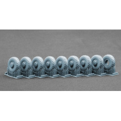 Scalex Wm-72005 1/72 Maz 537 I-170 Ordinary Wheel Set For Trumpeter Takom Scalex Wm-72005 1/72 Maz 537 I-170 Ordinary Wheel Set For Trumpeter Takom