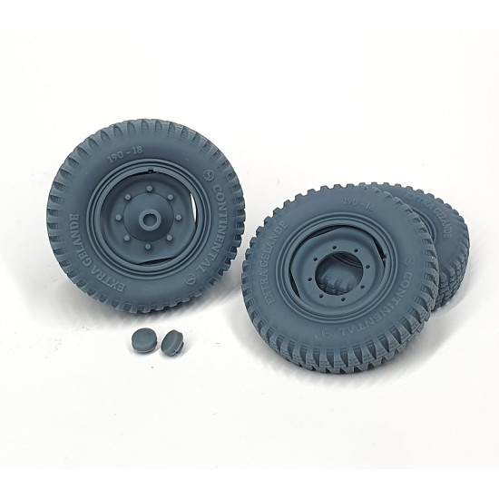 Pimp My Miniatures Afvs35-170 1/35 Sd.kfz 251 Front Wheels With Spare Weighted Late Version