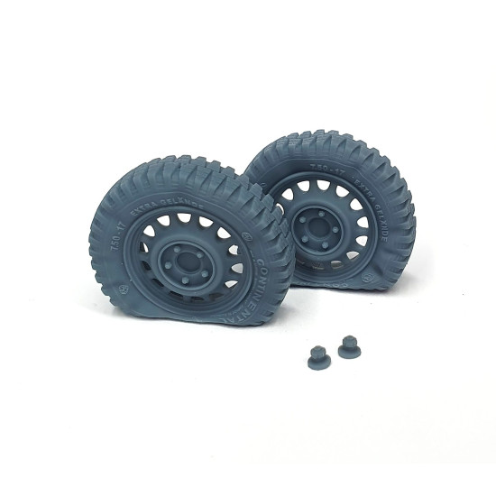 Pimp My Miniatures Afvs35-172 1/35 Trippel Sg.6 Road Wheels Flat Tires 2 Pcs