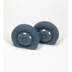 Pimp My Miniatures Afvs35-177 1/35 Opel Blitz Early Front Road Wheels Flat Tires Type 1