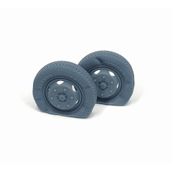 Pimp My Miniatures Afvs35-178 1/35 Opel Blitz Early Front Road Wheels Flat Tires Type 2