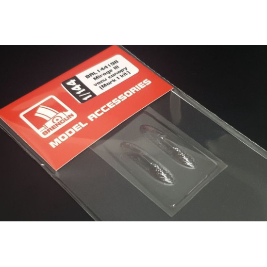 Brengun Brl144198 1/144 Mirage Iii Vacu Canopy Mark I Kit Vacu Canopy For Mark I Kits