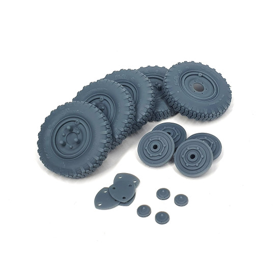 Pimp My Miniatures Afvs35-193 1/35 Sd.kfz 222 Early Road Wheels Set With Spare Weighted Type 2 For Hobby Boss