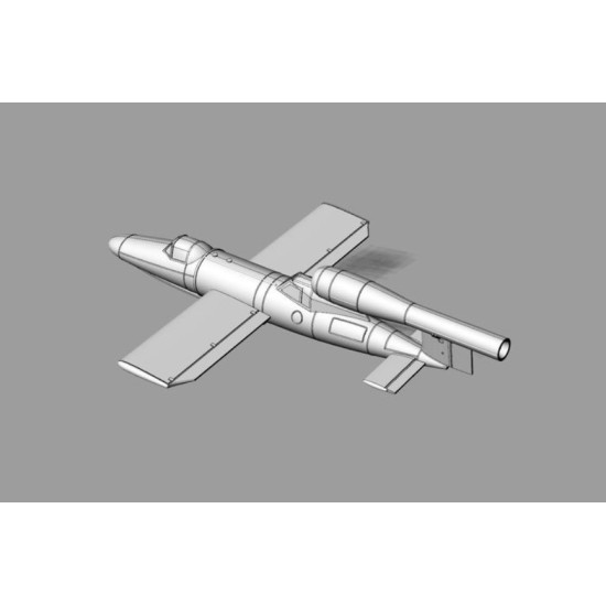 Brengun Brs144071 1/144 V-1 Reichenberg Iii Two Seater Resin Kit Of German Flying Bomb Trainer