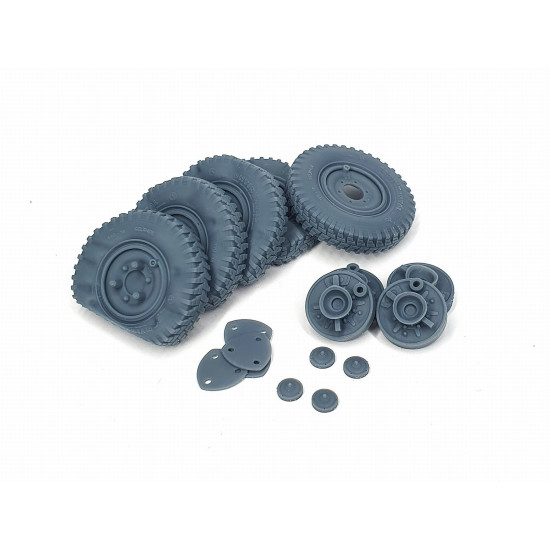 Pimp My Miniatures Afvs35-203 1/35 Sd.kfz 222 Early Road Wheels Flat Tires Type 3 4pcs And Spare For Tamiya