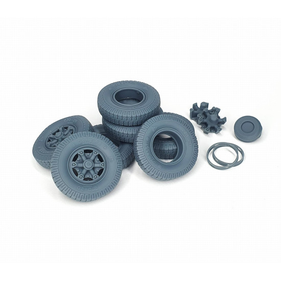 Pimp My Miniatures Afvs35-227 1/35 Lancia 3ro Road Wheels Set With Spare Type 1