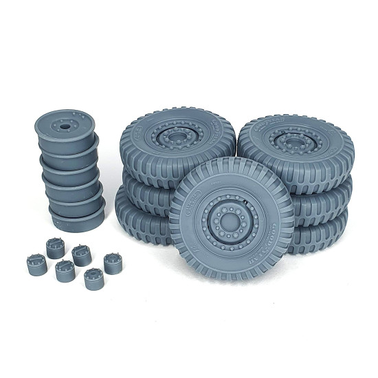 Pimp My Miniatures Afvs35-242 1/35 Dukw Road Wheels Set Weighted With Spare For Italeri