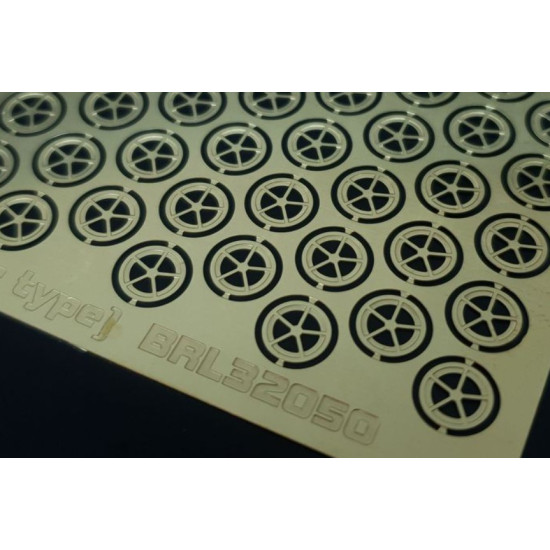 Brengun Brl32050 1/32 Tie Down Points Star Type Pe Set Of Tie Down Points